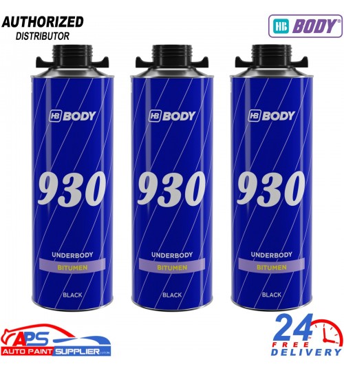 3X HB Body 930 Black Underbody 1L Coating – Anti Rust & Stone Chip Guard